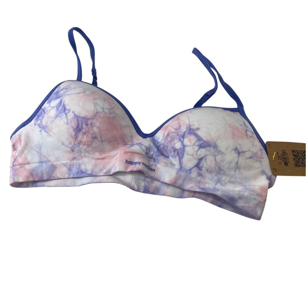 Happy Nation Medium‎ Tie-Dye Seamless Wireless Lightly Lined Bra Medium